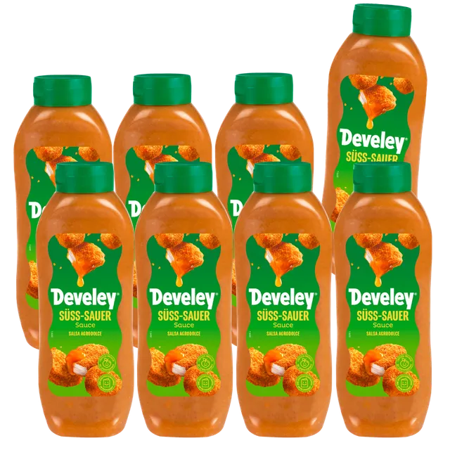 develey-s-sauer-sauce-8x-875-ml-flasche-multipack image 1