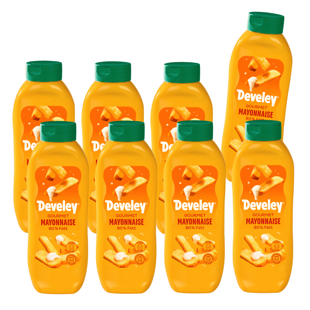 develey-gourmet-mayonnaise-8x-875-ml-flasche image 1