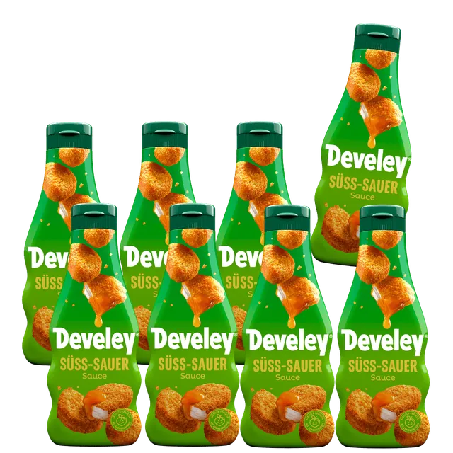 develey-s-sauer-sauce-sauce-flasche-8x-250-ml-multipack image 1