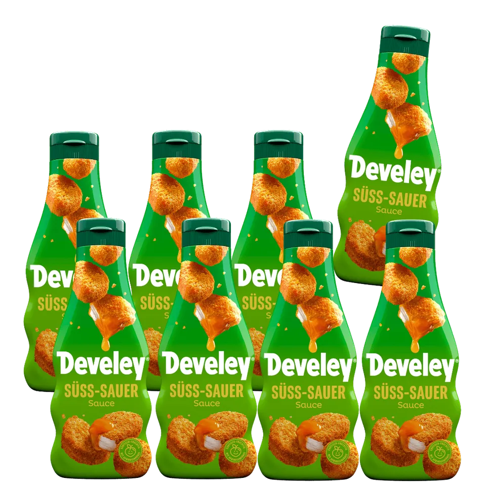 develey-s-sauer-sauce-sauce-flasche-8x-250-ml-multipack image 1