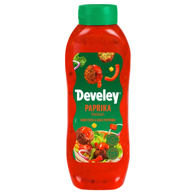 develey-paprika-relish-unser-original-875-ml-flasche-vegan image 1