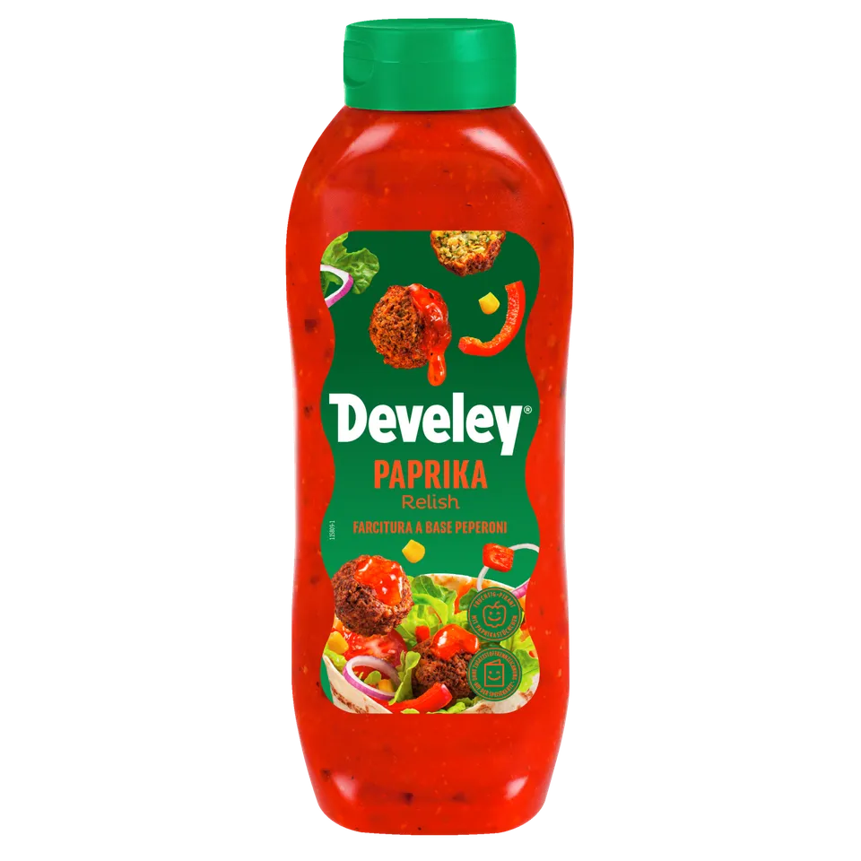 develey-paprika-relish-unser-original-875-ml-flasche-vegan image 1