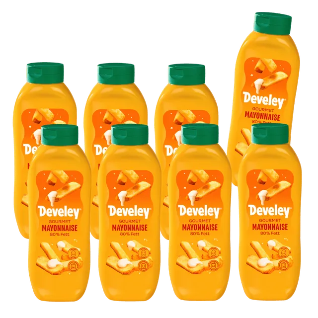develey-gourmet-mayonnaise-8x-875-ml-flasche image 1