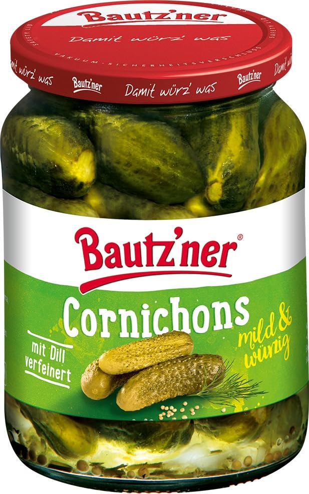 bautz-ner-cornichons-eingelegte-gurken-370-ml-glas image 1