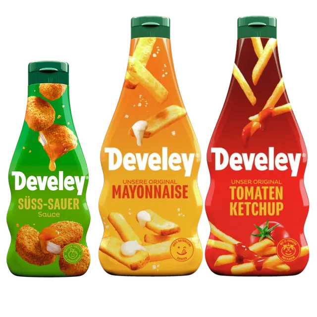 develey-set-mit-mayonnaise-ketchup-und-s-sauer-sauce-2x-500-ml-und-1x-250-ml image 1