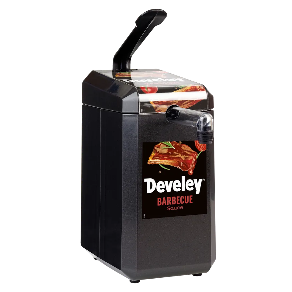 develey-dispenser-mit-etikett-barbecue-sauce-f-r-5-kg-dispenserbeutel image 1