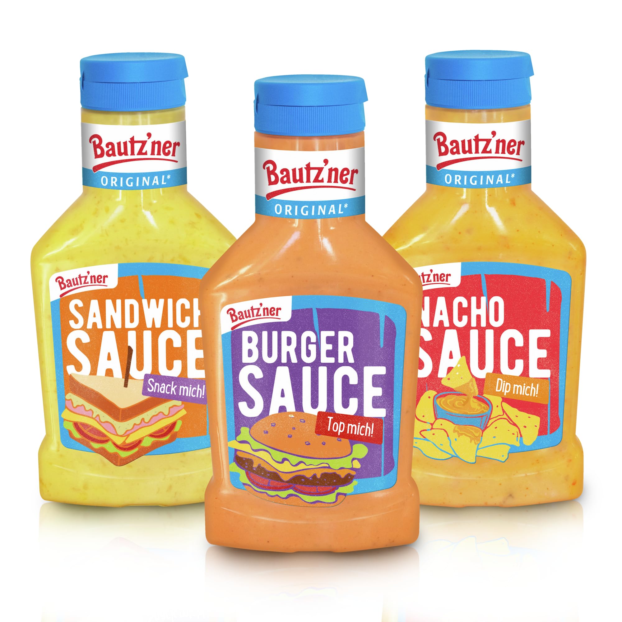 bautz-ner-snack-saucen-3er-bundle-3-x-300-ml-burger-sandwich-nachosauce image 1