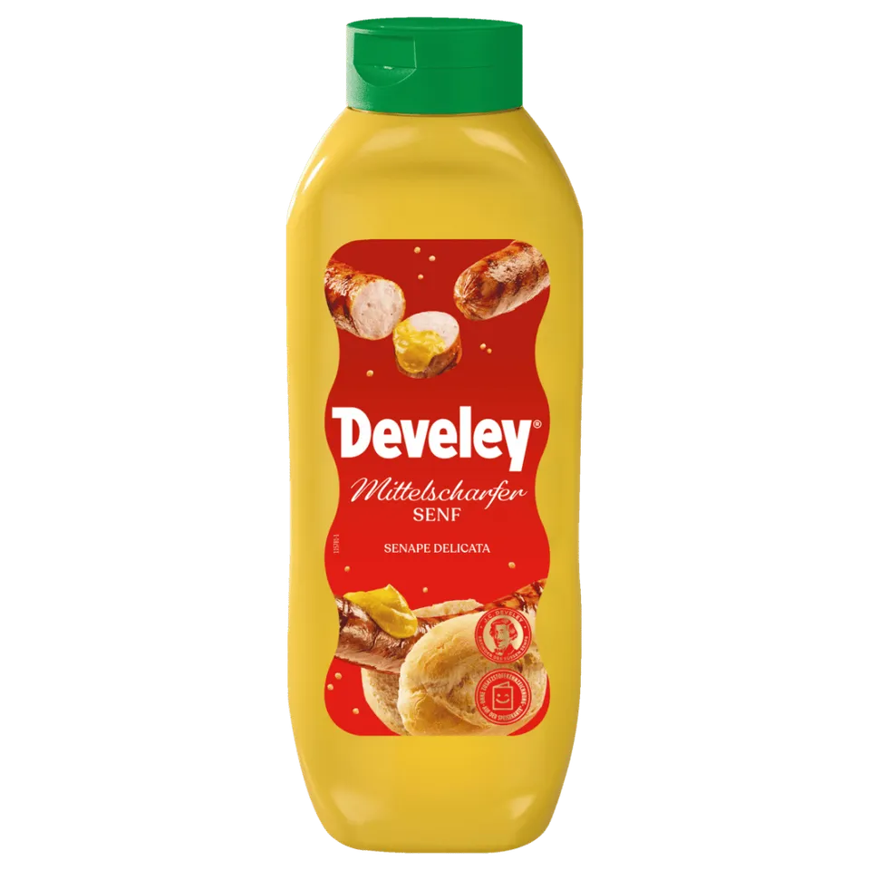 develey-senf-mittelscharf-875-ml-gro-flasche image 1