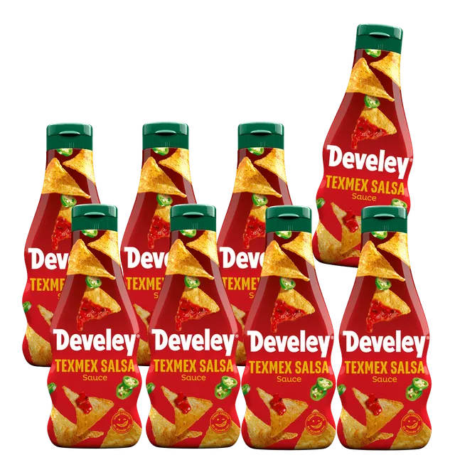 develey-tex-mex-salsa-sauce-8x-250-ml-flasche-multipack image 1