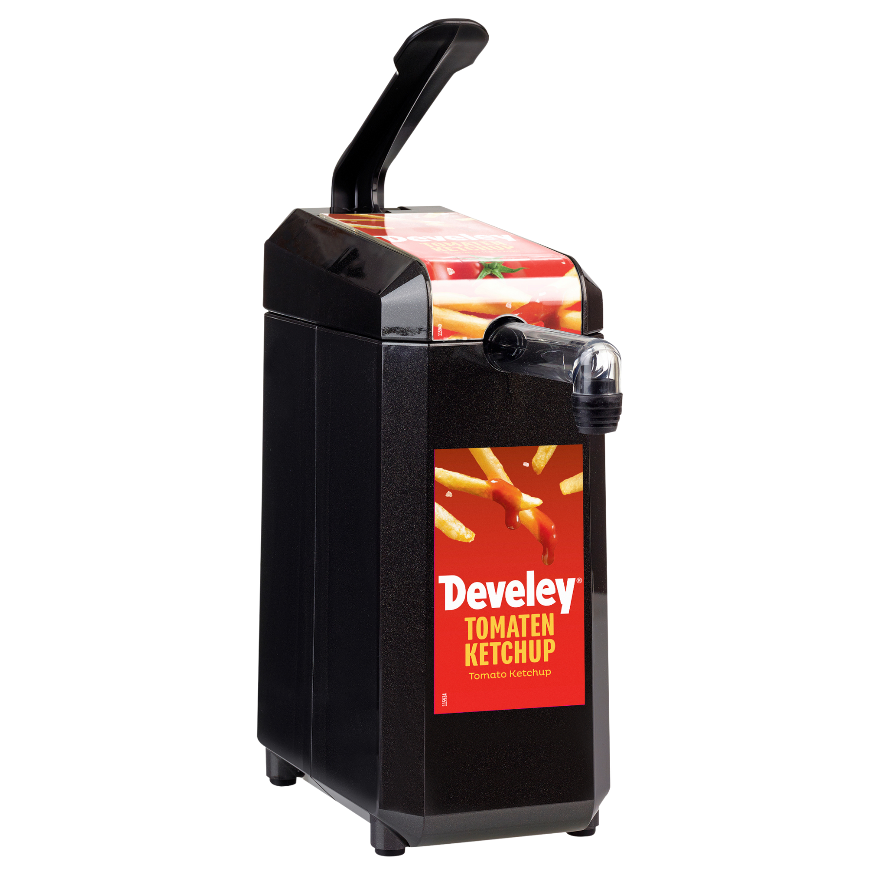 develey-dispenser-mit-etikett-tomaten-ketchup-f-r-2-5-kg-beutel image 1