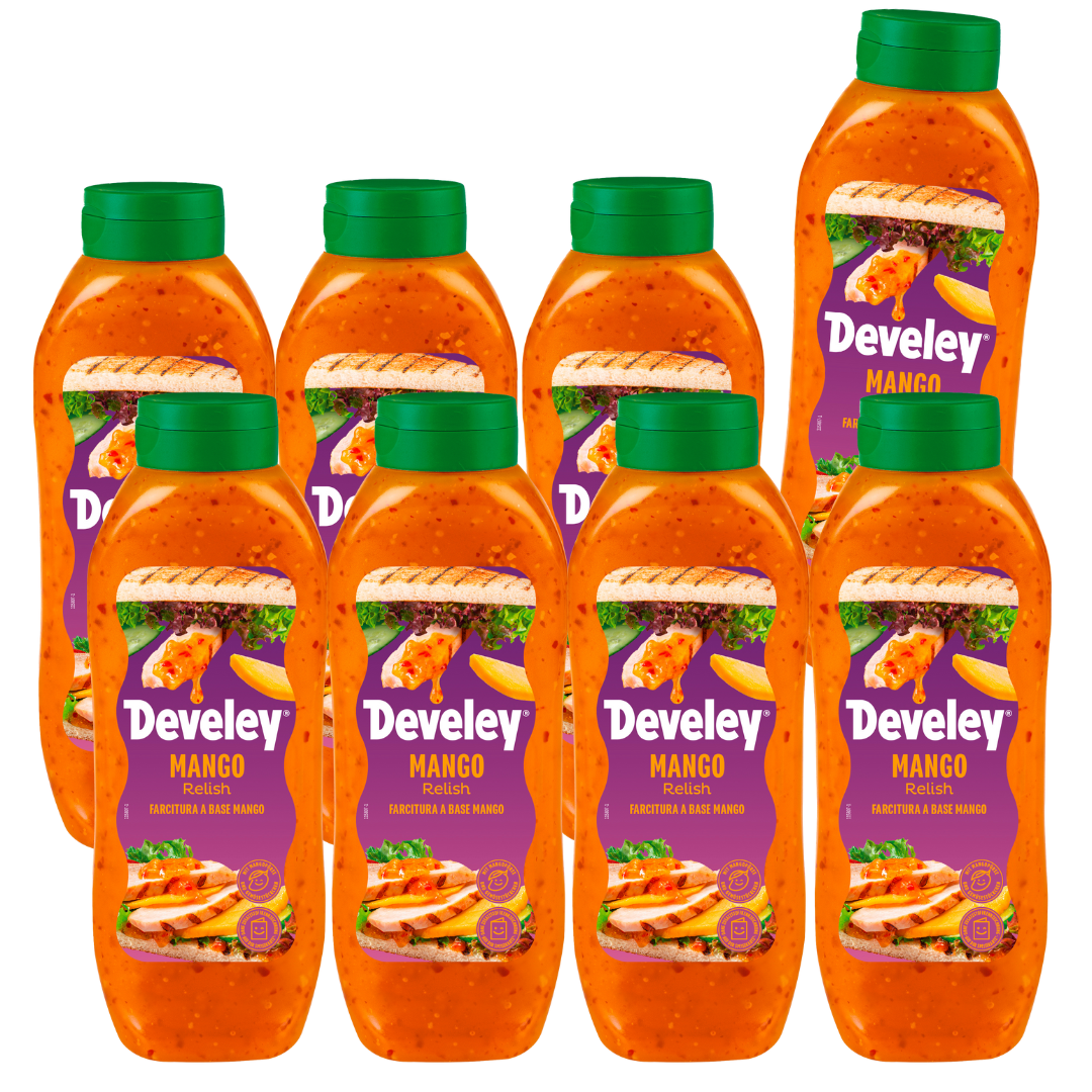develey-mango-relish-8x-875-ml-gro-flasche image 1