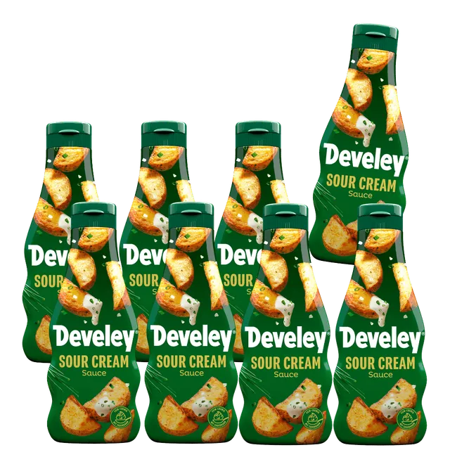 develey-sour-cream-sauce-8x-250-ml-flasche-multipack image 1