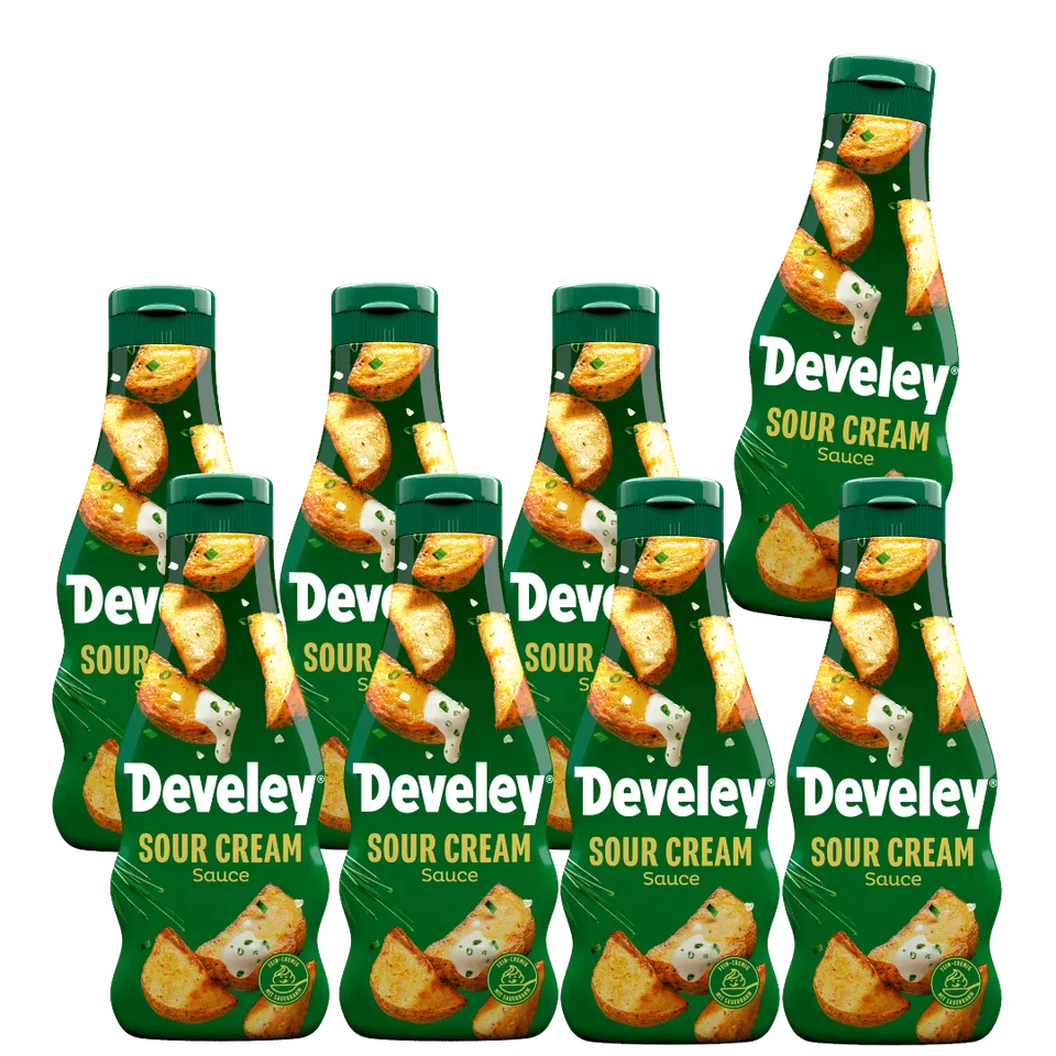 develey-sour-cream-sauce-8x-250-ml-flasche-multipack image 1