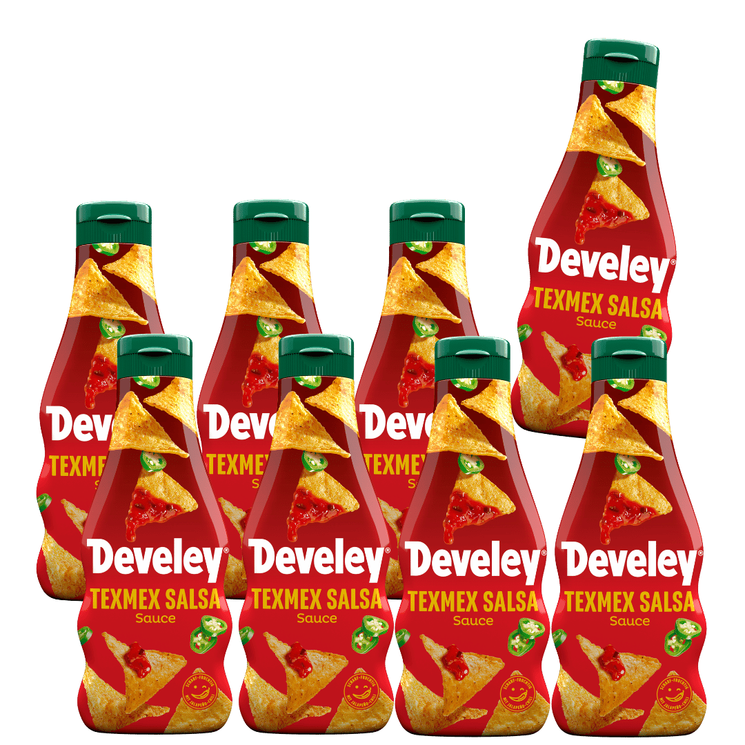 develey-tex-mex-salsa-sauce-8x-250-ml-flasche-multipack image 1
