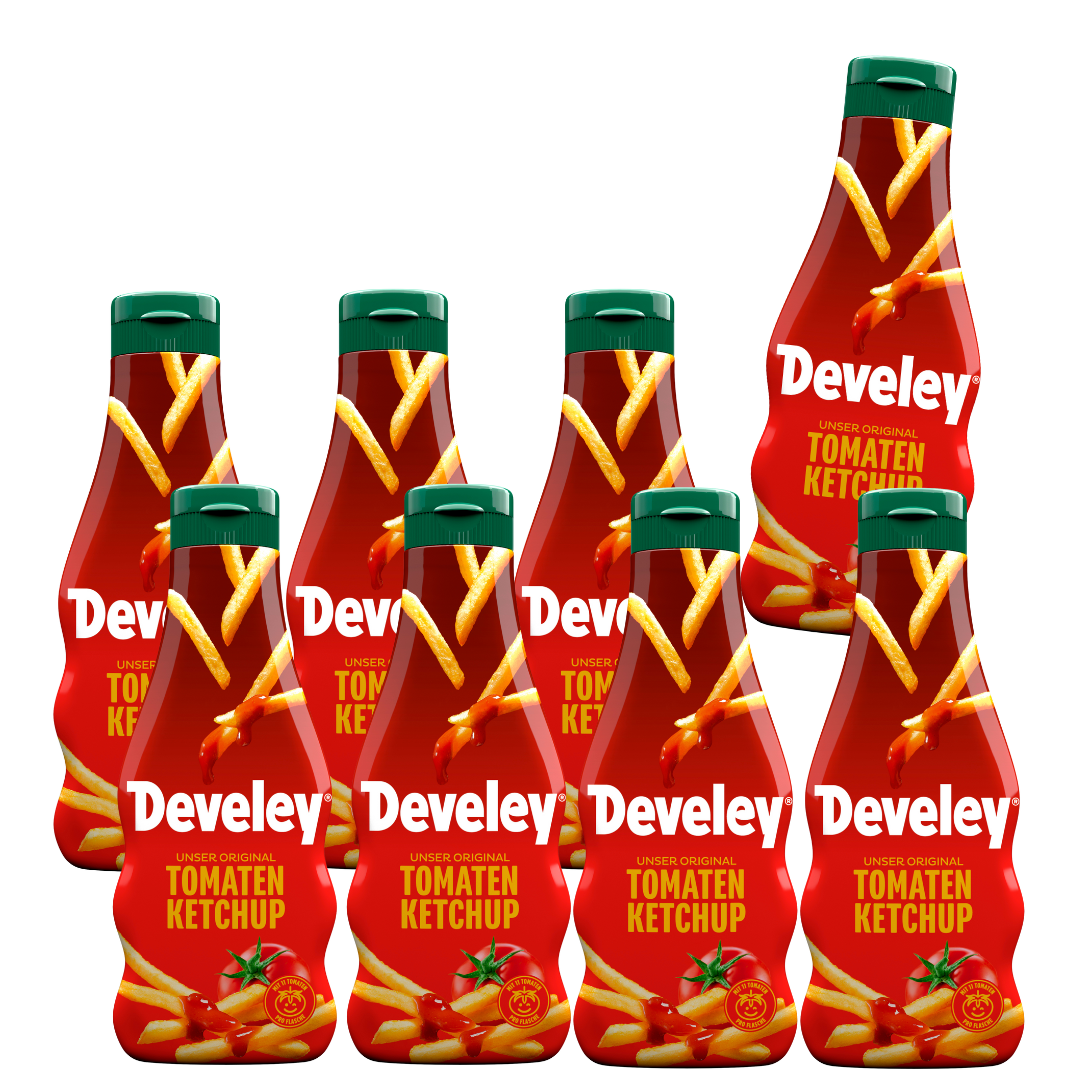 develey-unser-original-ketchup-8x-250-ml-flasche-im-multipack image 1