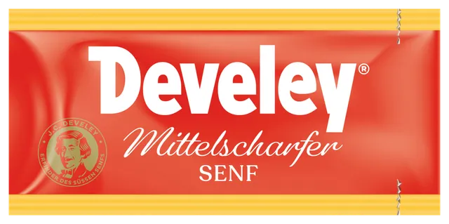 develey-senf-mittelscharf-200x-15-ml-portionsbeutel-karton image 1