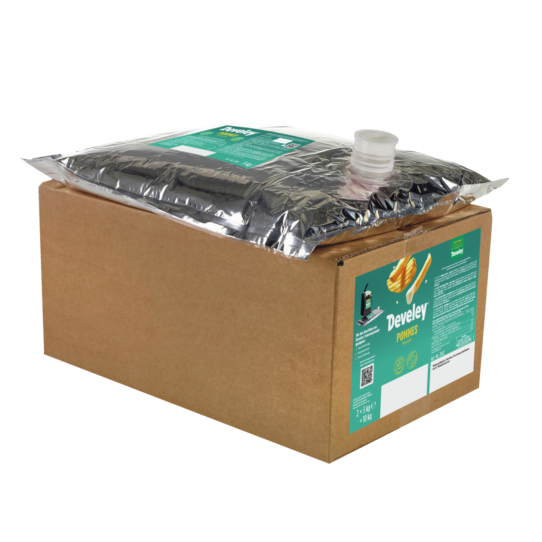 develey-pommes-sauce-beutel-f-r-saucenspender-2x-5-kg-vegan image 1