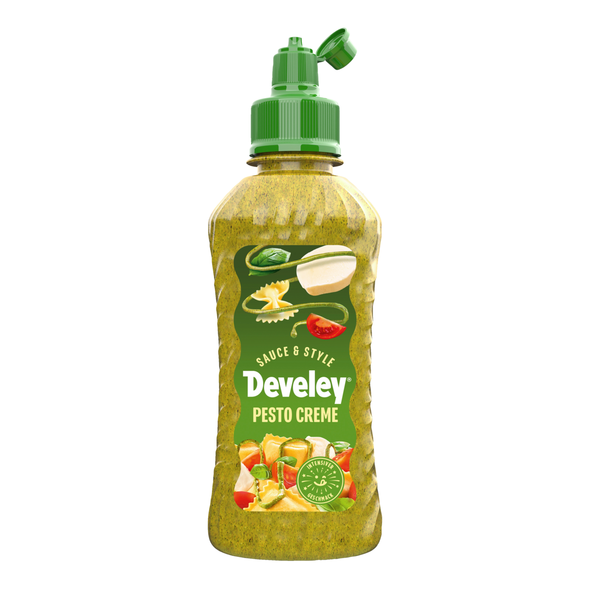 develey-sauce-style-pesto-creme-sauce-225-ml-topping-flasche image 1