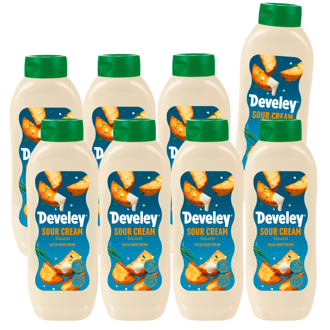 develey-sour-cream-sauce-8x-875-ml-gro-flasche-multipack image 1