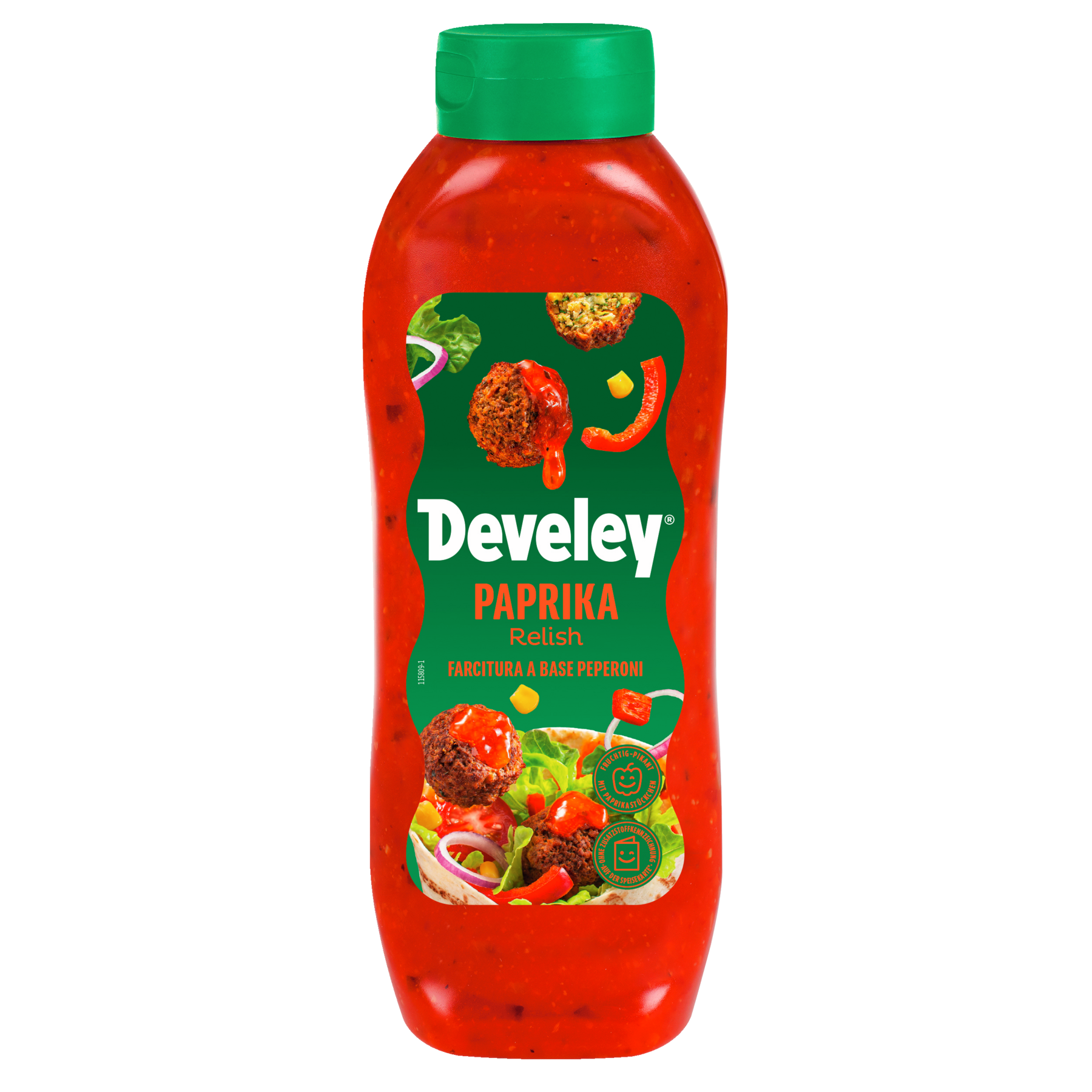 develey-paprika-relish-unser-original-875-ml-flasche-vegan image 1