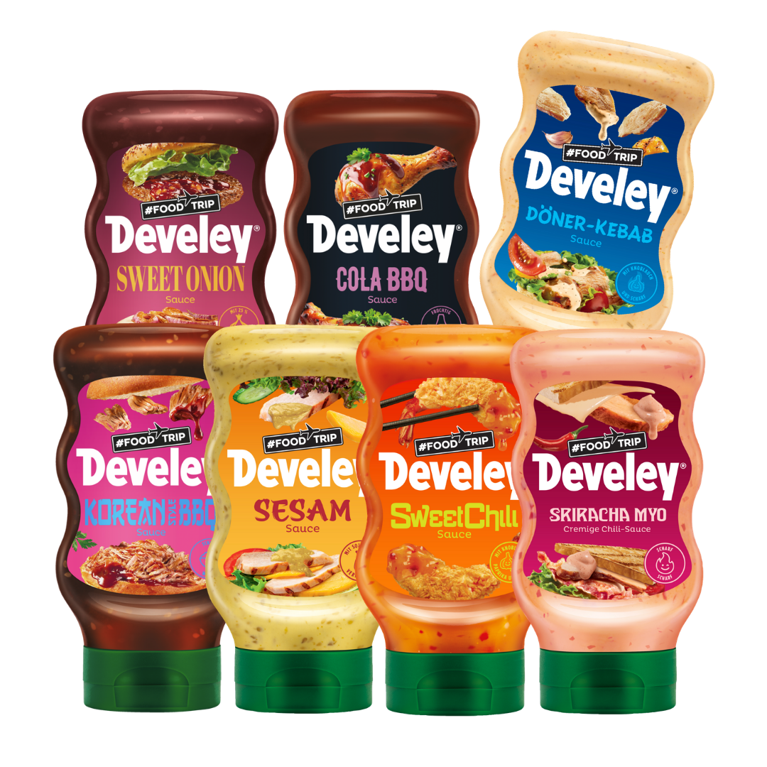 develey-food-trip-saucen-bundle-7x-300-ml-flasche image 1