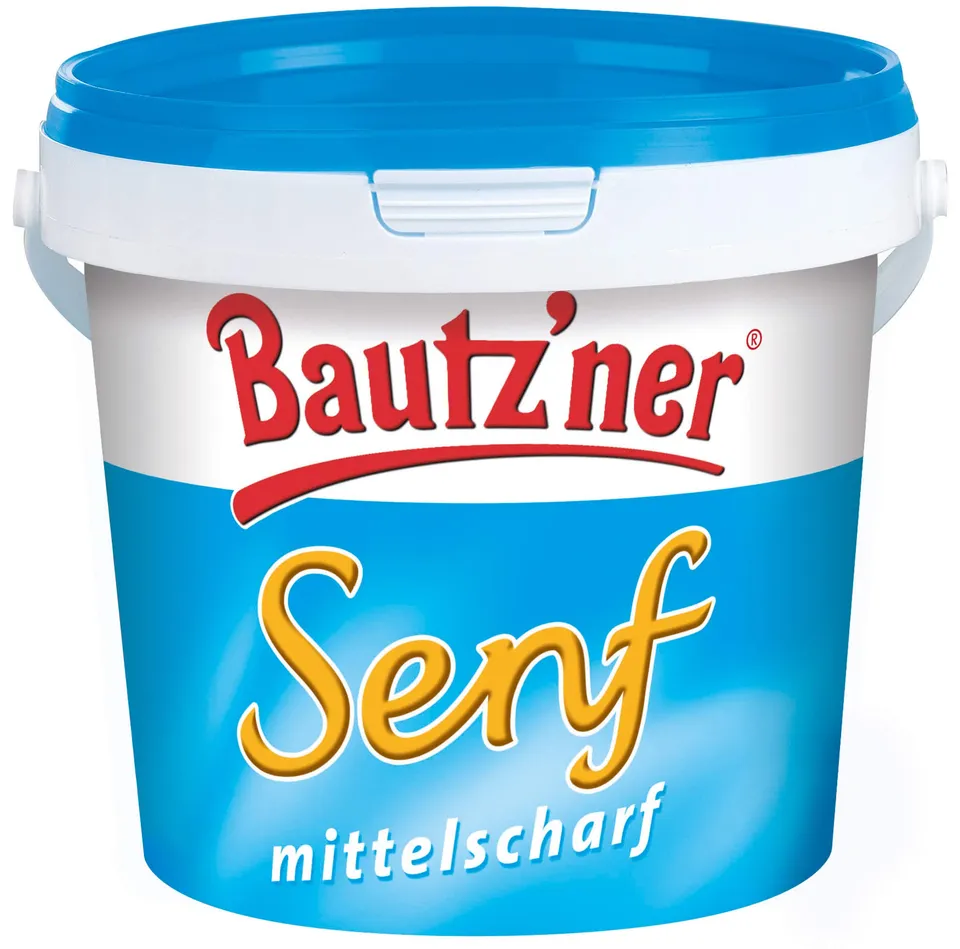 bautz-ner-senf-mittelscharf-1-kg-eimer-original-seit-1955 image 1