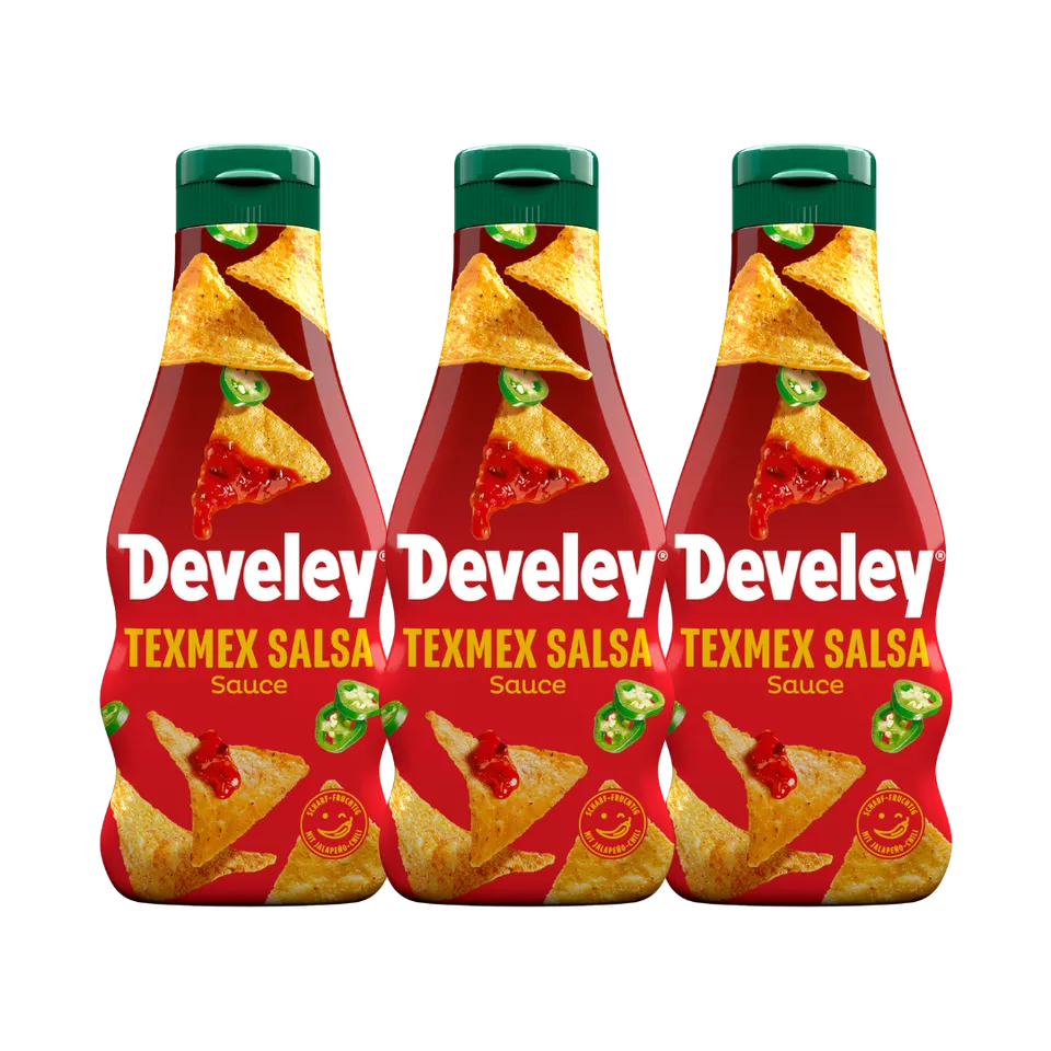 develey-tex-mex-salsa-sauce-3x-250-ml-flasche image 1