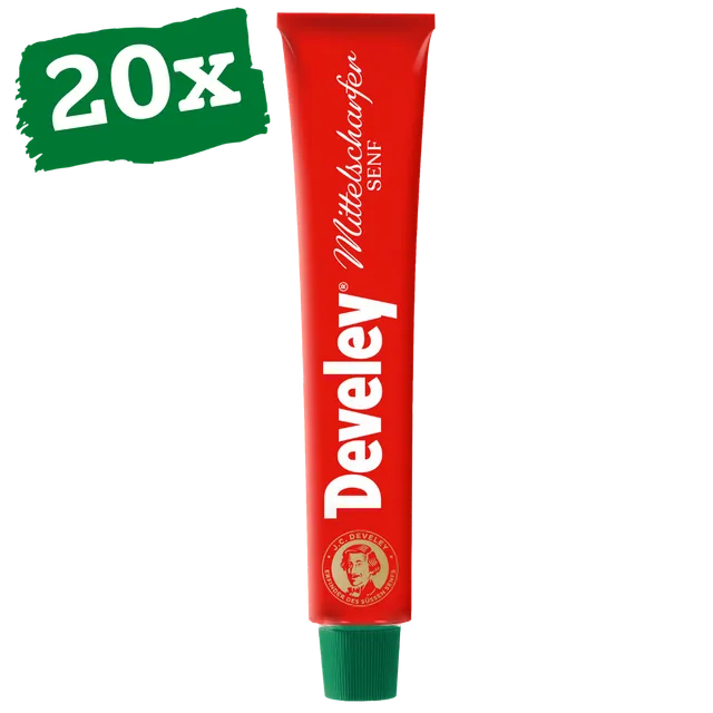 develey-senf-mittelscharf-20x-100-ml-tube-multipack image 1