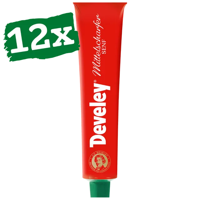 develey-senf-mittelscharf-12x-200-ml-tube image 1