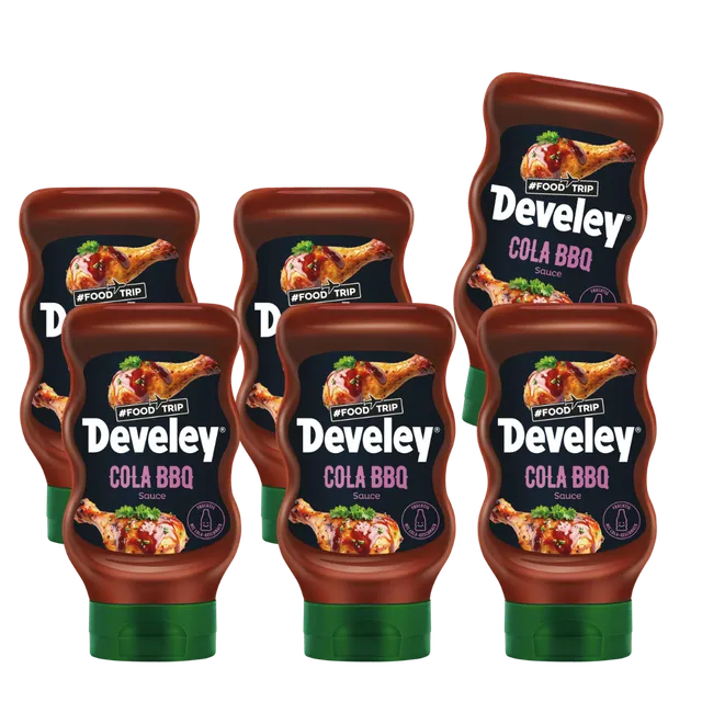 develey-cola-bbq-sauce-6x-300-ml-flasche image 1