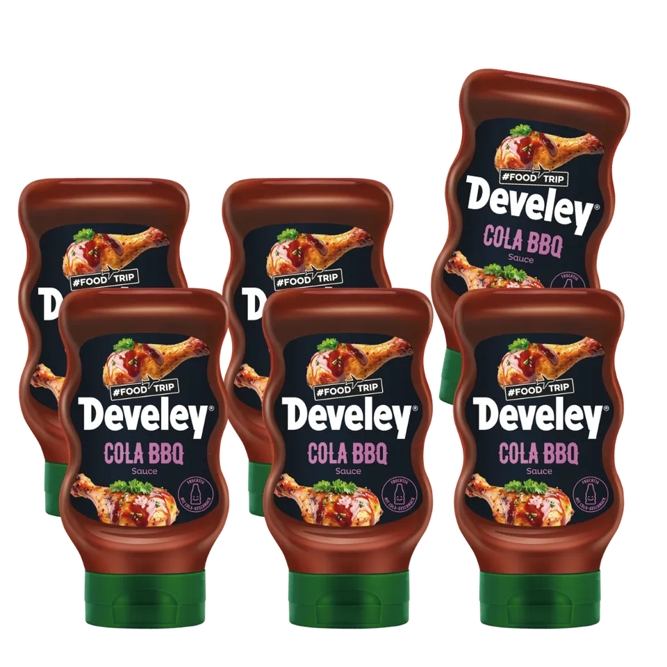 develey-cola-bbq-sauce-6x-300-ml-flasche image 1