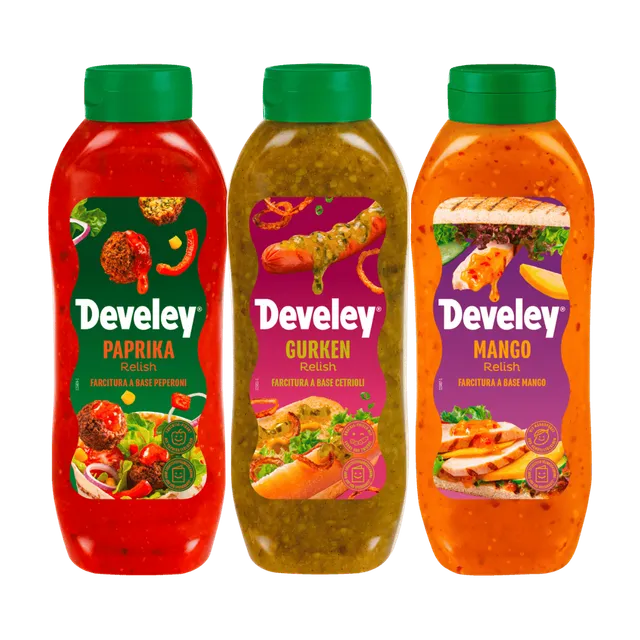 develey-relish-trio-bundle-3x-875-ml-flasche image 1