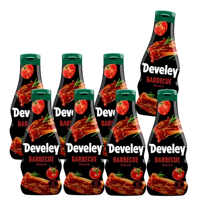 develey-bbq-sauce-8x-250-ml-multipack image 1