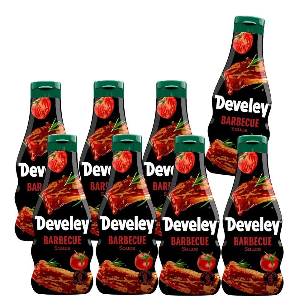develey-bbq-sauce-8x-250-ml-multipack image 1
