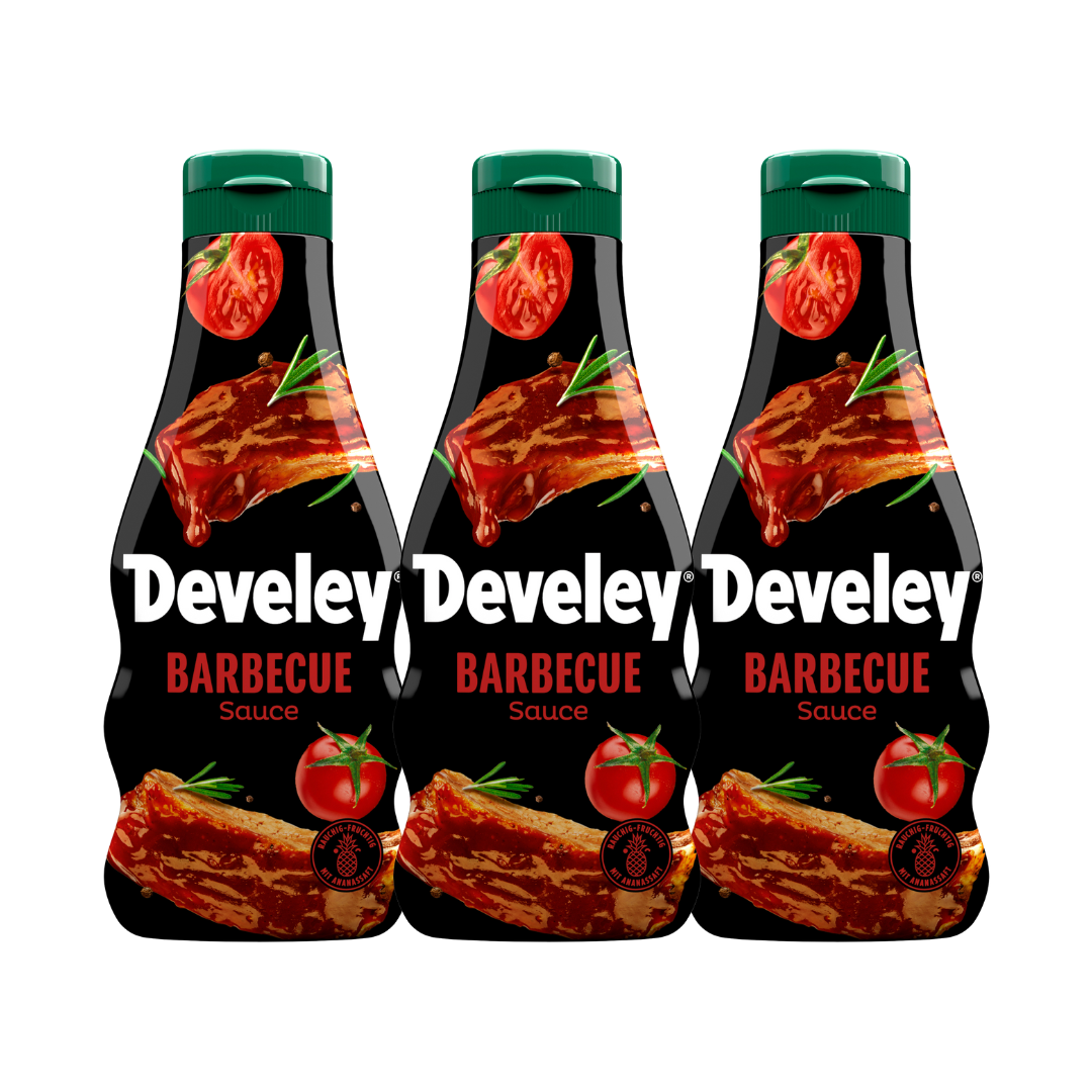develey-bbq-sauce-3x-250-ml-multipack-flasche image 1